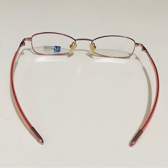 Manzini Eyewear Pink Gold Oval Sunglasses Frames - Picture 6 of 6